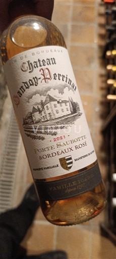 Bordeaux Bordo rose Château Landoy-Perrinat Porte Saubotte 2021