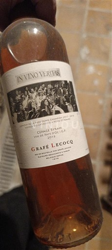 Rhônen laakso Määrittelemätön Graffé Lecocq In Vino Veritas 2016