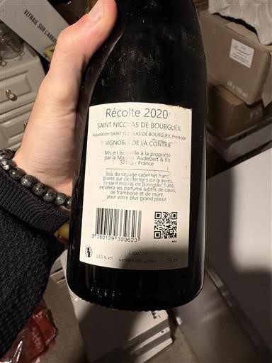 Valle della Loira Saint-Nicolas-De-Bourgueil Vignoble de la Contrie La Contrie 2020