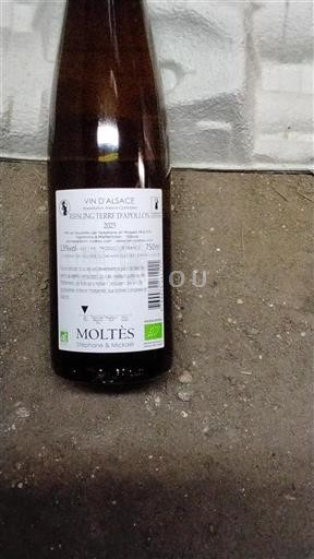 Alsace Moltes Riesling Terroir d'Avolsheim 2023