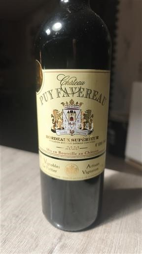 Bordeaux Bordeaux Supérieur Château Puy Faurureau 2020