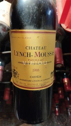 Bordeaux Pauillac Grand Cru Château Lynch-Moussas 1988