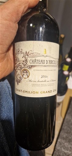 Burdeos Saint-Émilion Gran Cru Grand Cru Château Arcole 2016