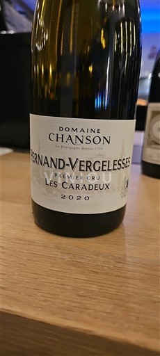 Bourgogne Pernand-Vergelesses Premier Cru Domaine Chanson Les Caradeux 2020