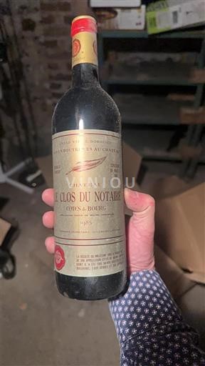 Bordeaux Côtes-de-bourg Château Le Clos du Notaire 1985