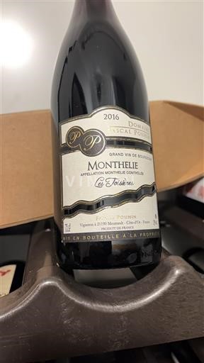 Burgundija Monthélie Domaine Pascal Prunier-Bonheur Les Toisières 2016