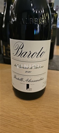Piemont Barolo Fratelli Alessandria del Comune di Verduno 2020