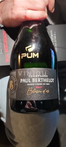 Champagne Șampanie Paul Berthelot Blason d'Or Nemilésimat