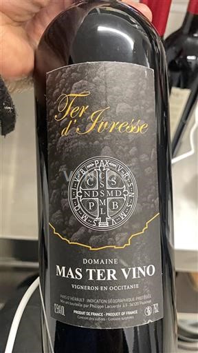 Languedoc Ospecificerad Domaine Mas Ter Vino Ter d'Ivresse Icke årgångsbetecknad