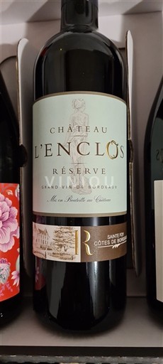 Vine Rouge sec Réserve Château L'Enclos 2018 Frankrig Bordeaux Ikke specificeret AOC