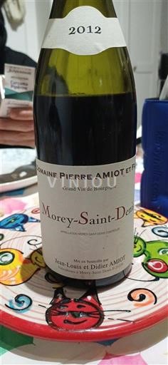 Burgundi Morey-Saint-Denis Domaine Pierre Amiot et Fils 2012