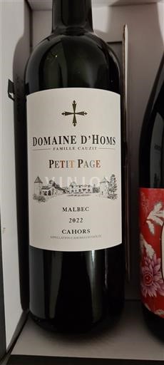 Zuidwest-Frankrijk Cahors Domaine Homs Petit Page 2022