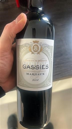 Bordeaux Margaux Gassies 2014