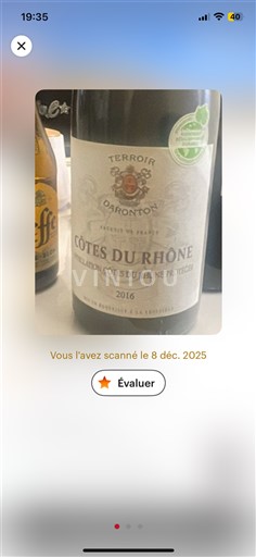 Valle del Rodano Côtes-du-Rhône Darragon Terroir 2016