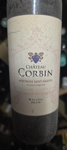 Bordeaux Montagne-saint-émilion Château Corbin 2010