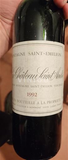 Bordeaux Montagne-saint-émilion Château Saint André 1992