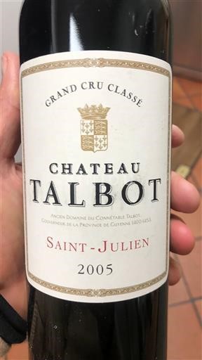 Bordeaux Saint-Julien Grand Cru Classé Château Talbot 2005