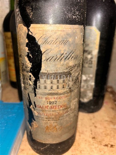 Vini Rouge sec Château Cartillon 1992 Francia Bordeaux Haut-Médoc AOC