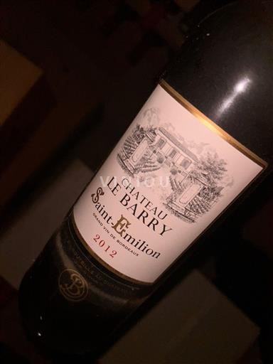 Bordeaux Saint-Émilion Château Le Barry 2012