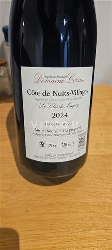 Burgundija Côte de Nuits Villages Domaine Cornu Le Clos de Magny 2024