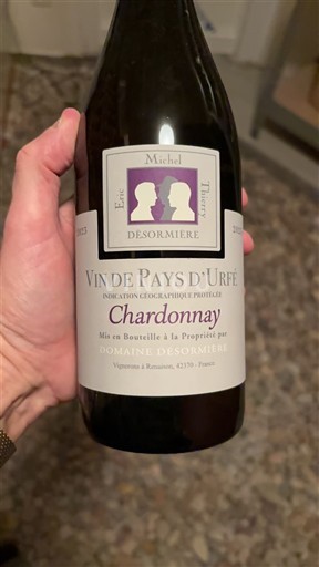 Loire Valley Urfé Domaine Sormière Chardonnay 2023