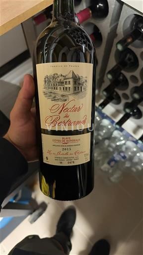 Burdeos Blaye-Côtes de Burdeos Château Les Bertrands Nectar des Bertrands 2015