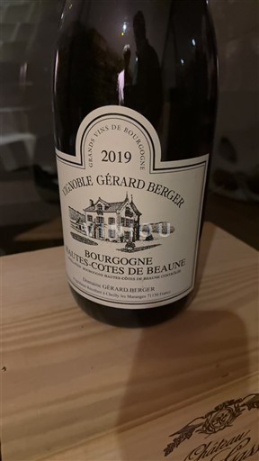 Burgundi Beaunen Ylämaat Domaine Gérard Berger 2020