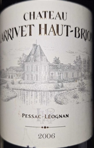 Bordeaux Pessac-Léognan Château Larrivet Haut-Brion 2006