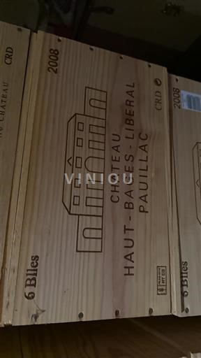Bordeaux Pauillac Grand Cru Château Haut-Bages Libéral 2008