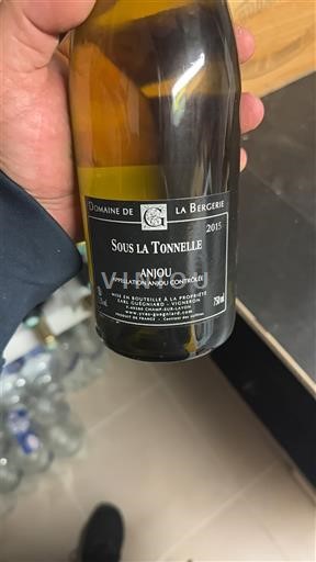 Vale do Loire Anjou Domaine La Bergerie Sous la Tonnelle 2015