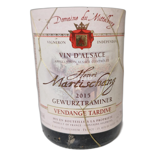 Alsace Ospecificerad Domaine du Mittlerberg Henri Martischang 2015