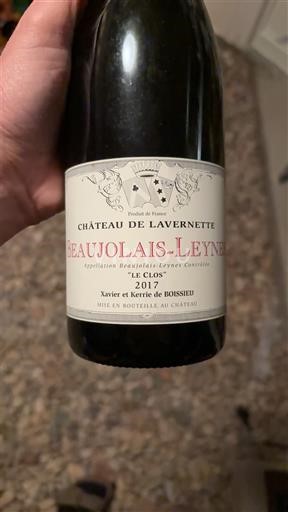 Beaujolais Ospecificerad Château Lavernette Le Clos 2017