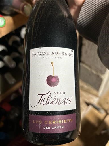 Beaujolais Juliénas Pascal Aufranc Les Cerisiers Les Crots 2020
