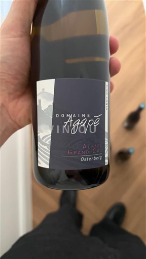 Viner Blanc sec Osterberg Domaine Agapé 2019 Frankrike Alsace Pinot gris AOC Grand Cru