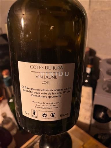 Jura Côtes du Jura Domaine Grand 2013