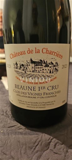 Burgundi Määrittelemätön Premier Cru Château La Charrière Clos des Vignes Franches 2023