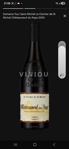 Valle del Rodano Châteauneuf-du-Pape Domaine Tour Saint-Michel Le Clocher de St Michel 2020