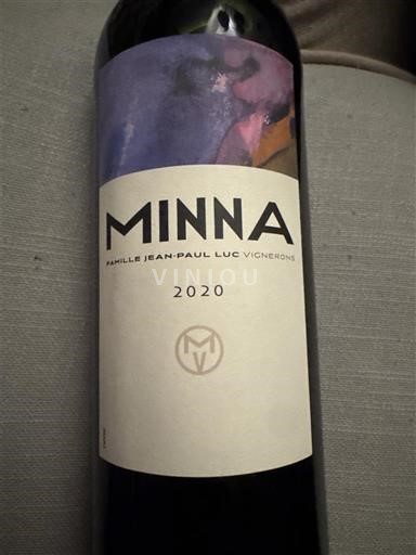 Vin Rouge sec Minna Famille Jean-Paul Luc 2020 France Provence, basse vallée du Rhône, Corse Bouches-du-Rhône IGP