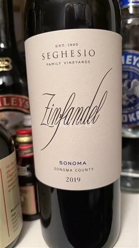 Californiske AVA'er Sonoma Coast Seghesio Family Vineyards Zinfandel 2019
