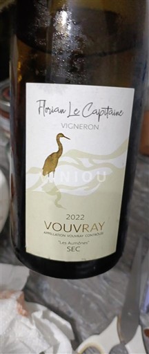 Údolí Loiry Vouvray Florian Le Capitaine Les aumomes 2022