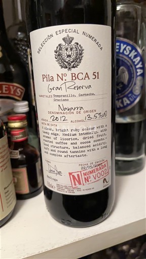 Navarra Pila Nº BCA 51 Gran Reserva 2012