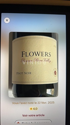 Kalifornské AVA Russian River Valley Flowers Neročník