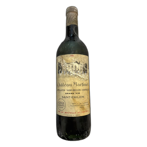 Bordeaux Saint-Émilion Château Martinet Saint-Émilion 1981