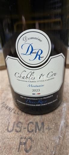 Bourgondië Chablis Premier Cru Premier Cru Domaine Nis Race Montmains 2023