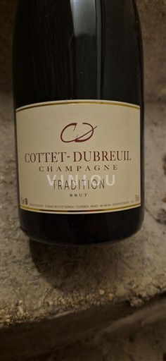 Champagne Sâm-panh Cottet-Dubreuil Tradition Không niên vụ