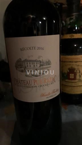 Bordeaux Saint-Émilion Grand Cru Château Puy-Razac 2016