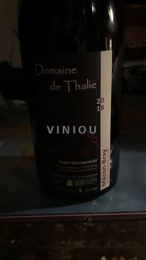 Burgundi Mâcon ja Mâcon-kylät Domaine Thalie 2018