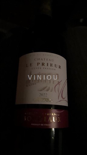 Bordeaux Château Le Prieur Passion 2022