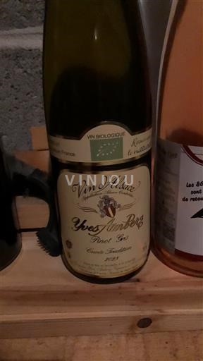 Alsace Pinot xám Yves Amberg Tradition pinot gris 2023