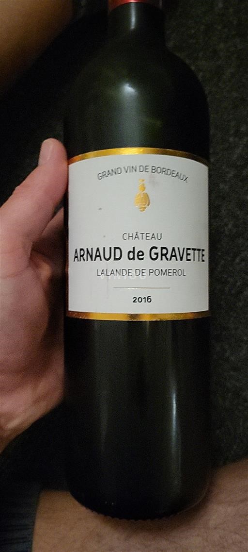 Bordeaux Lalande-de-Pomerol Arnaud de Gravette 2016